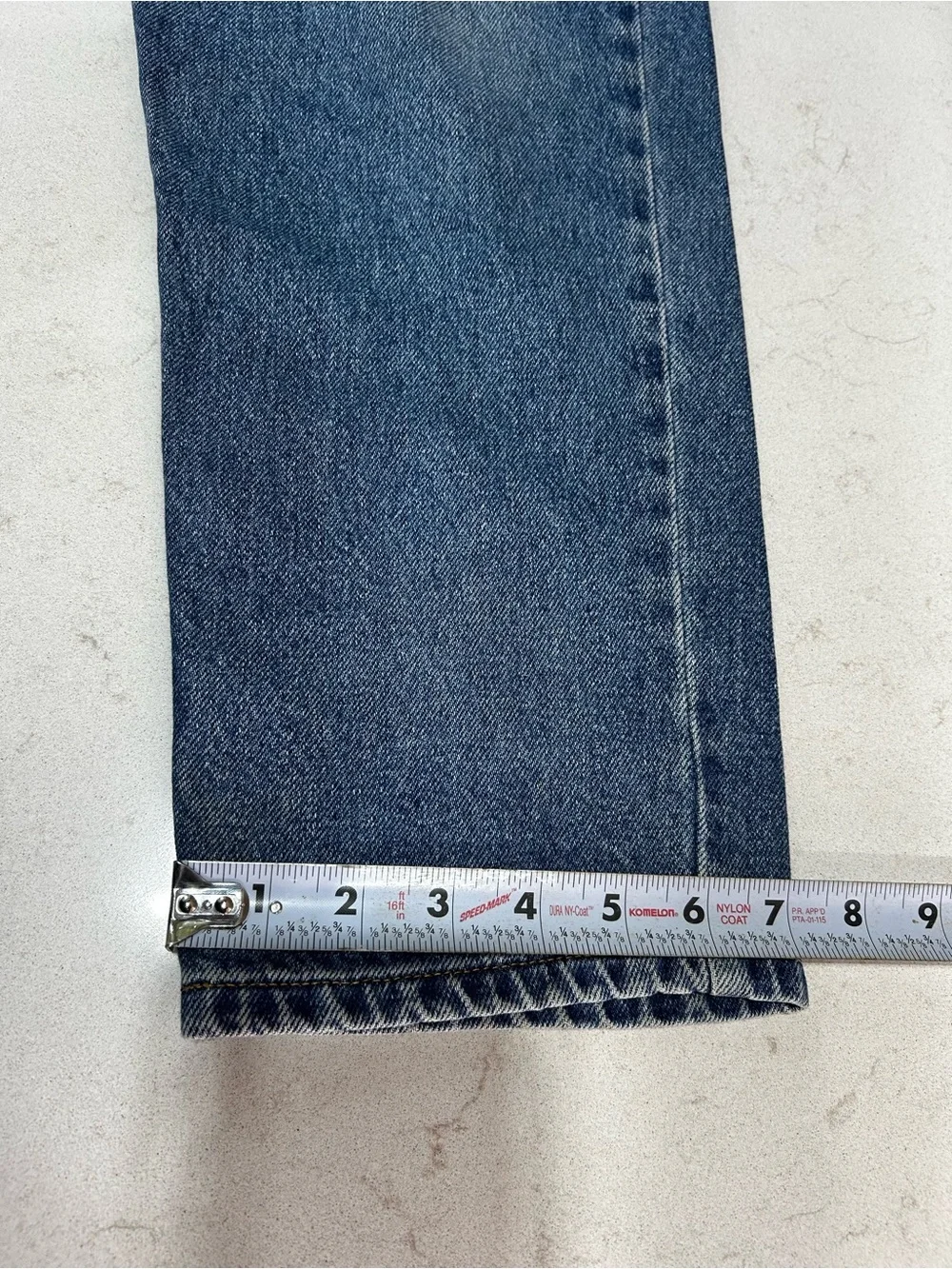 L.L. Bean Double L Comfort Waist Women's Straight-Leg Jeans in Blue Denim - Picture 8 of 9
